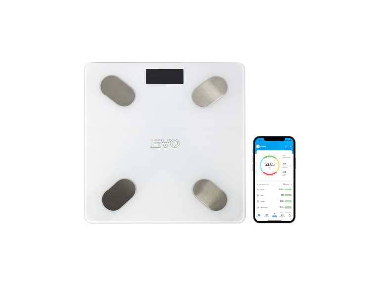 Pesa Digital Balanza Baño Bluetooth Blanca Inteligente