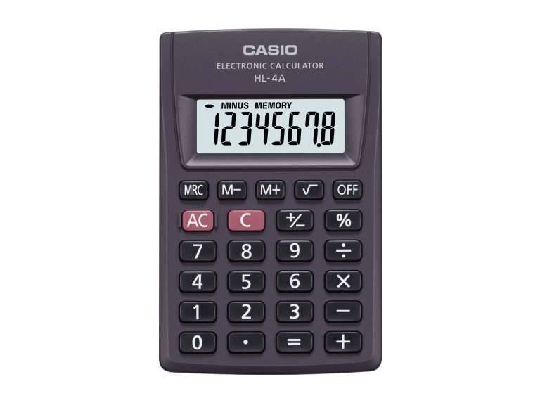 Calculadora Casio Bolsillo HL-4A-W