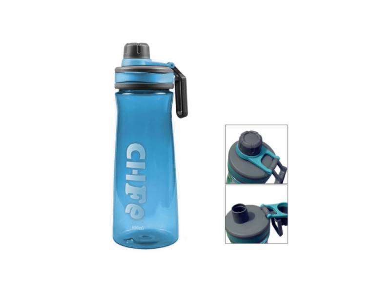 Botella de agua azul 800 ml