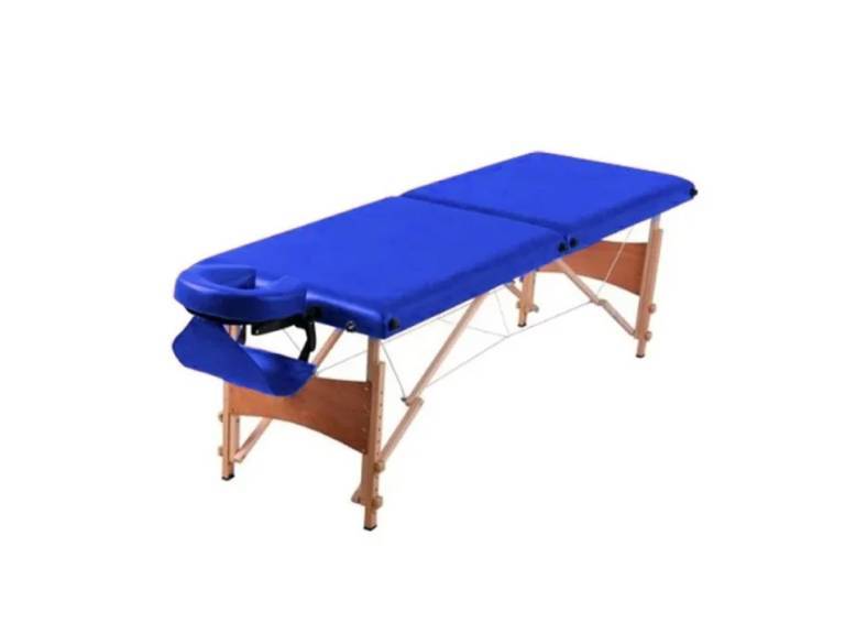 Camilla para masajes colchón 6 cm espesor Azul