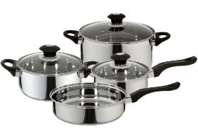 Batería Corazza 7 pzas. Fantuzzi