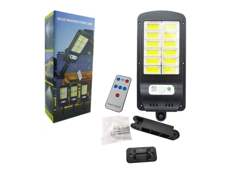 Foco Solar LED COB 12 Placas Luz Importclick