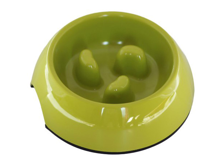 Plato Melamina Anti-ahogo S Verde Perro