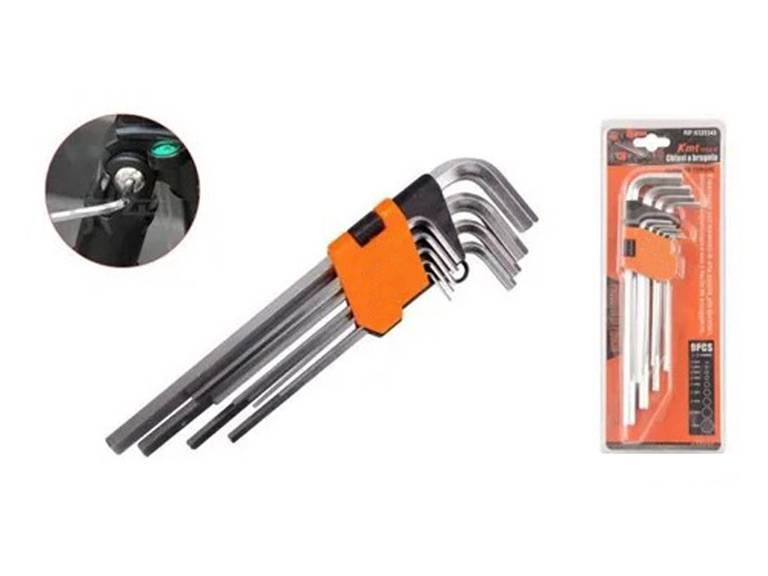 Set Herramientas Llaves de Torque 9 Piezas 1.5 - 10 mm Importclick