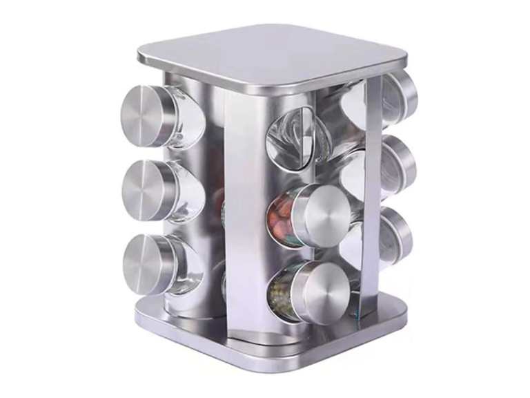 Set Especieros Aliños Giratorio 12 Frascos Cocina Importclick