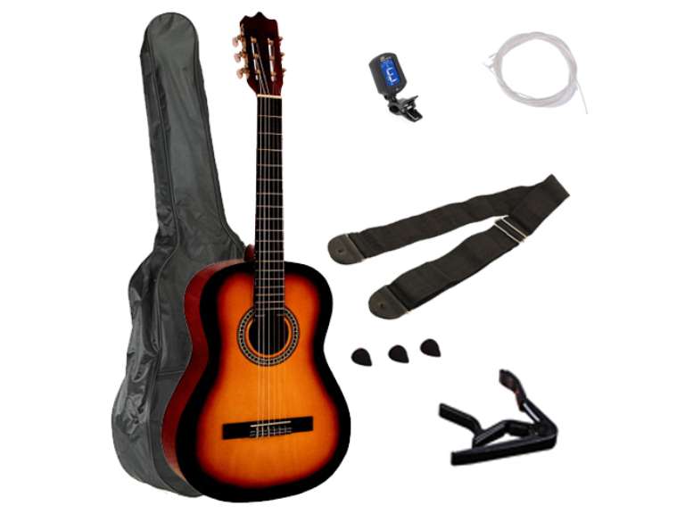 Set guitarra clásica 39 Sunburst Alaguez AZ39SSET