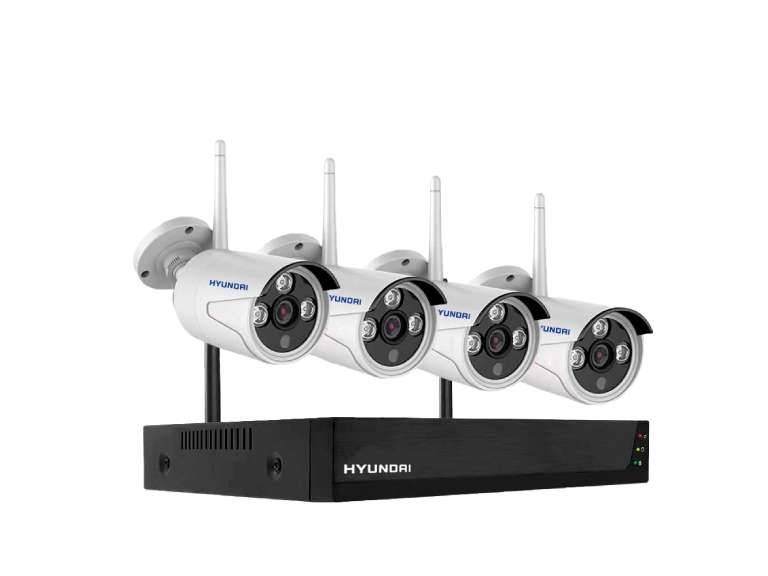 Set de seguridad con 4 cámaras Hyundai PO-LK4N1080P