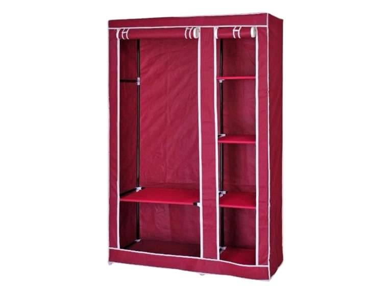 Closet Organizador Armable de tela wine red 175 cm