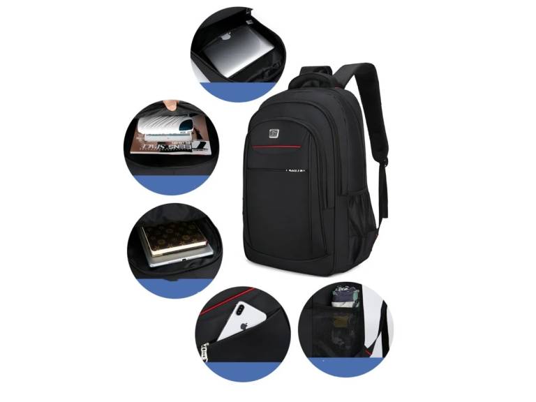 Mochila Notebook Impermeable 60 L Negro Importclick