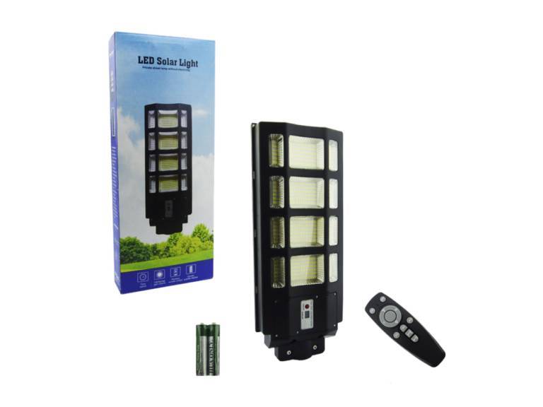 Foco Poste Solar 400 Watt 12 Placas 528 LED con Control Importclick