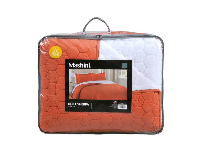 Quilt Sherpa King Naranja-P