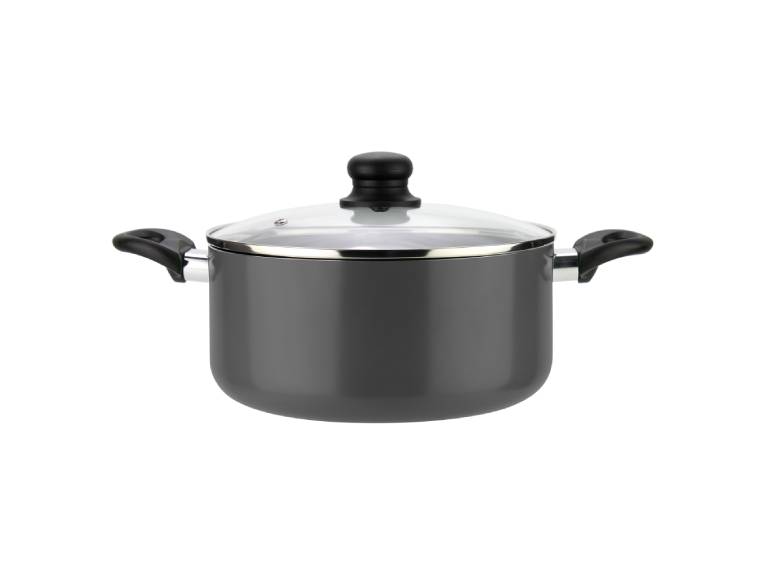 Batería de cocina de aluminio 6 Piezas Gris Gourmet