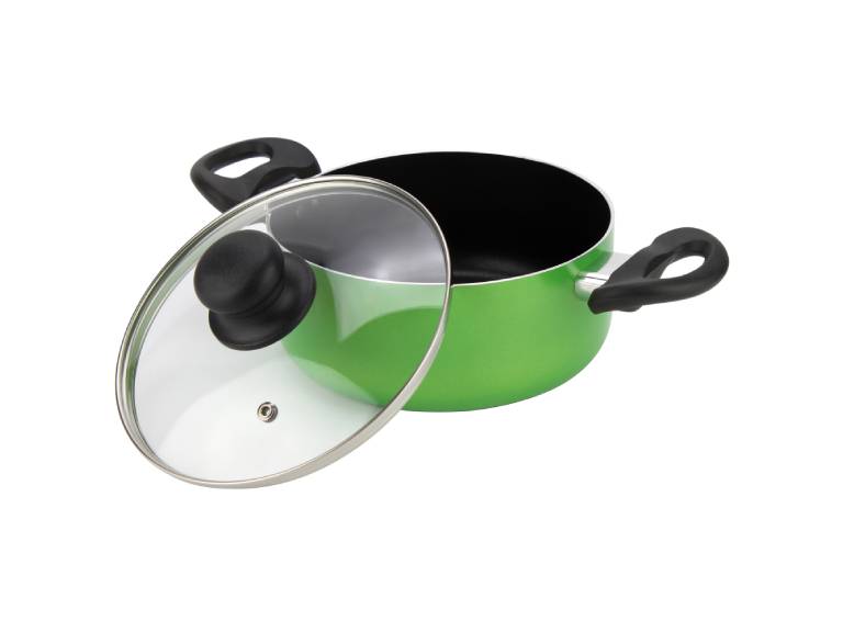 Batería de cocina de aluminio 6 Piezas Verde Gourmet