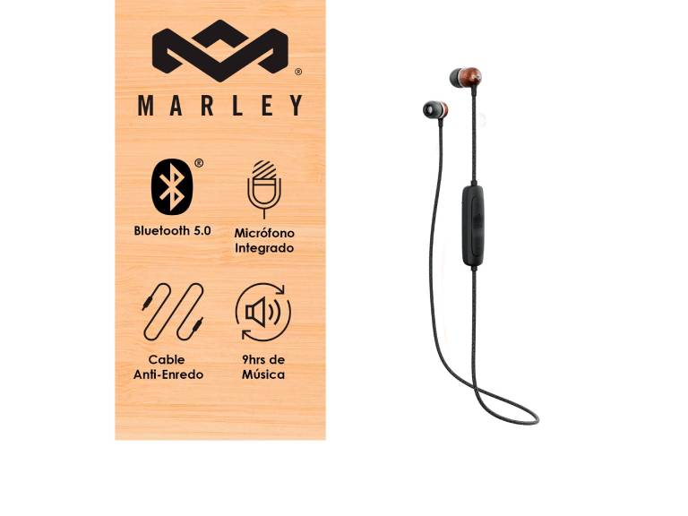 Audífono Bluetooth Smile Jamaica BT 2 Signature Black Marley