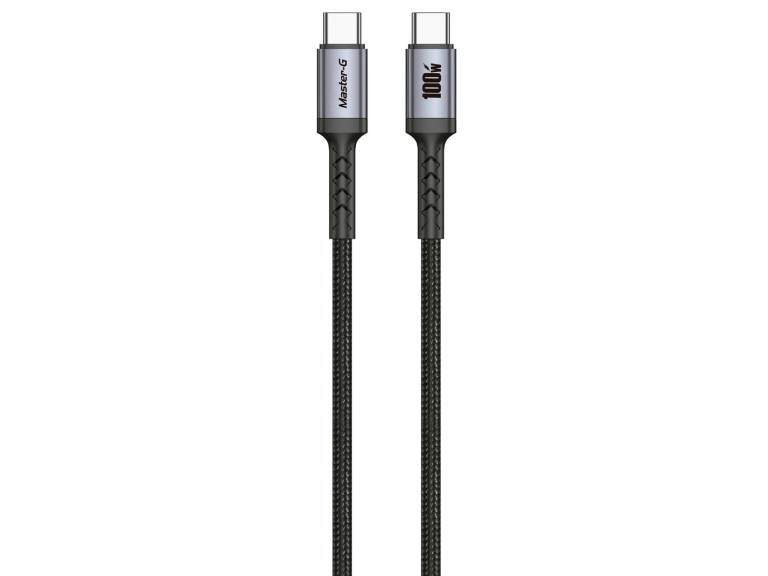 Cable de Carga Rápida Usb-C a C Antinudos 100W Master-G