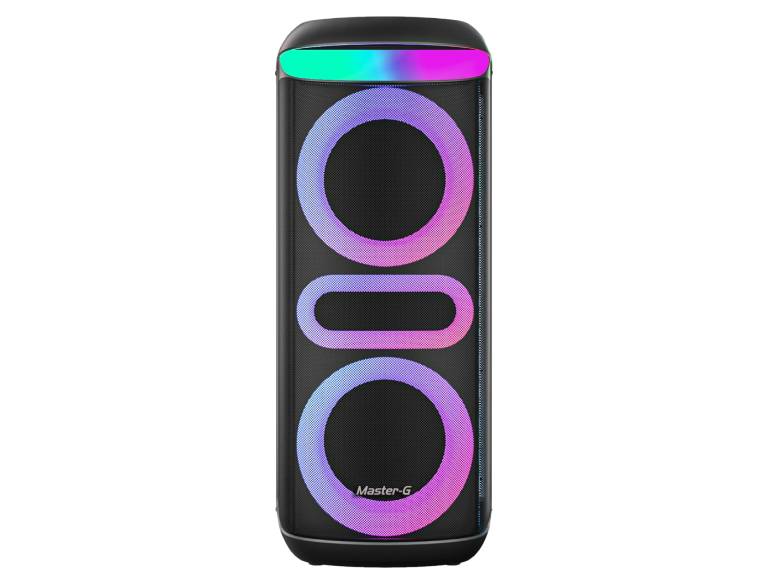 Parlante Karaoke Bluetooth 8 pulg. x2 con Micrófono MGZEUS Master-G