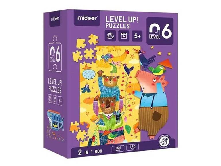 Puzzle Infantil 2 en 1 Nivel 6 Ositos Importclick