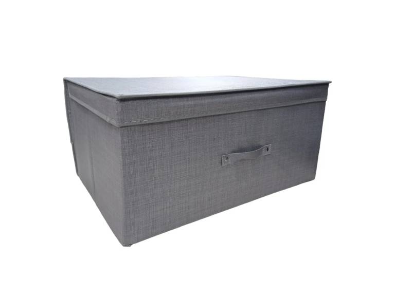 Caja Organizadora Multiuso Hogar 50x40x30 cm Gris Oscuro Importclick