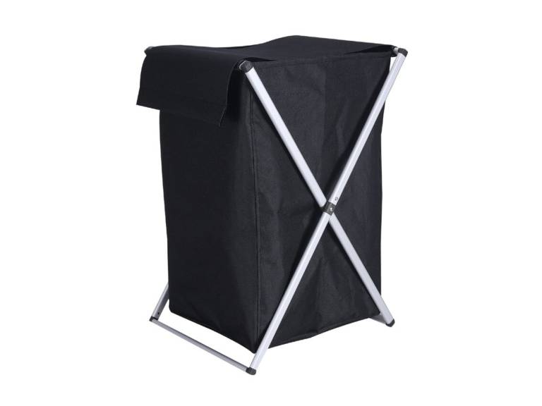 Canasto Cesta Organizador Ropa Plegable XL Negro Importclick