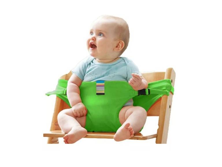 Sujetador Arnés Infantil Bebe para Silla Portátil Verde Importclick