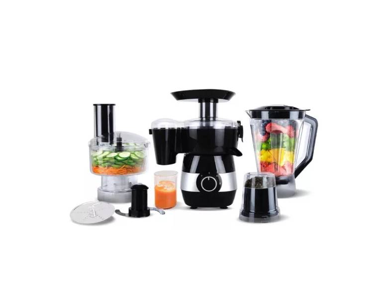 Juego de Procesador Licuadora Extractor Frutas Verduras 6en1