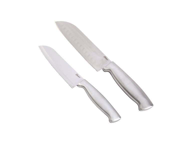 Set Cuchillos Santoku acero inox 2 piezas Edgefield Oster