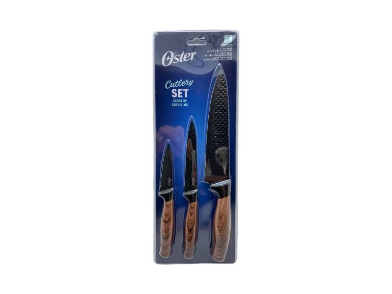 Set Cuchillos acero inoxidable 3 piezas Gunderson Oster