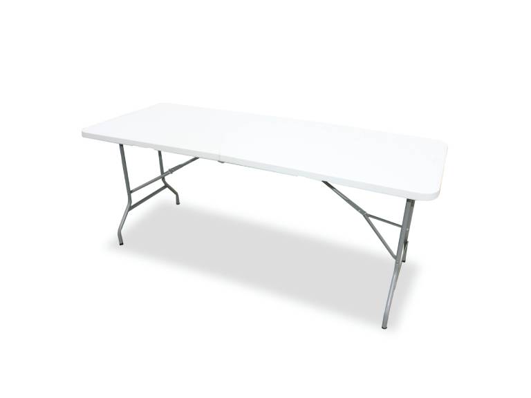 Mesa Plegable Tipo Maleta Blanca-R1001