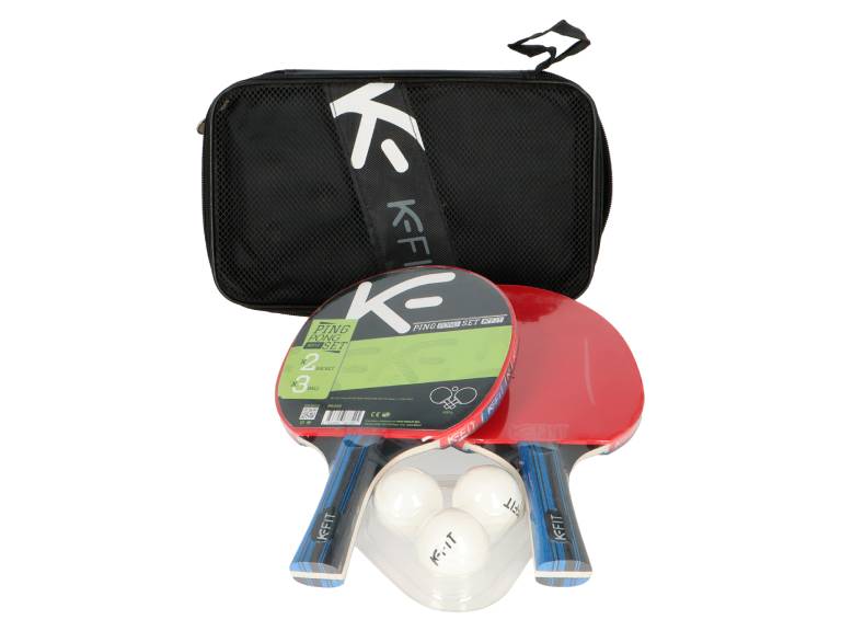 Set de 2 Paletas de Ping Pong + 3 Pelotas K-FIT-R6456