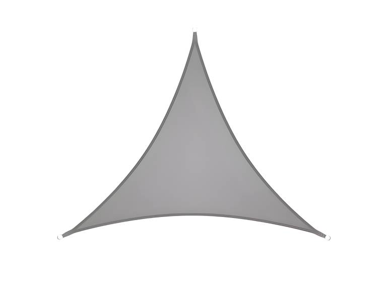 Toldo vela triangular color gris + kit de instalación-R6126