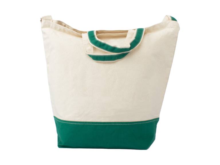 Bolsa Shopper Canvas Algodón Verde