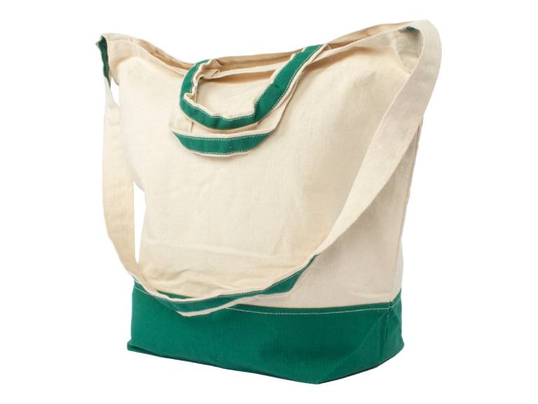 Bolsa Shopper Canvas Algodón Verde