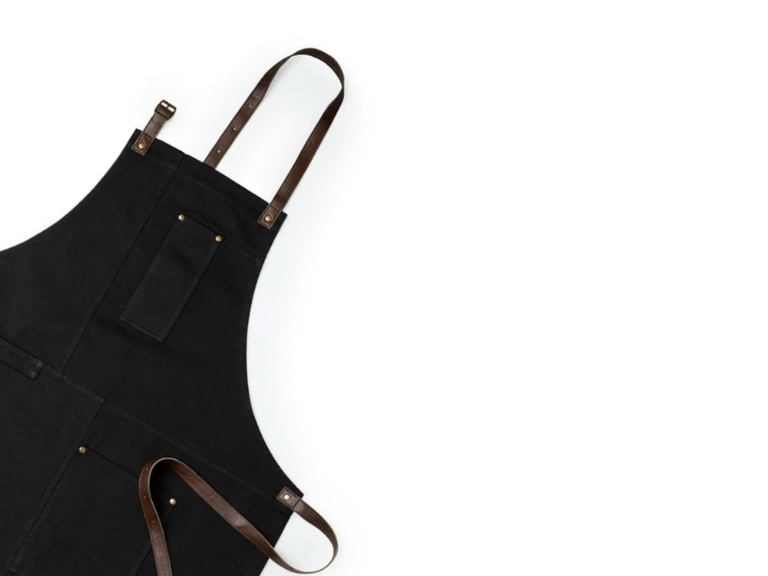 Delantal Pechera 100% Algodón Vurcex Negro Importclick