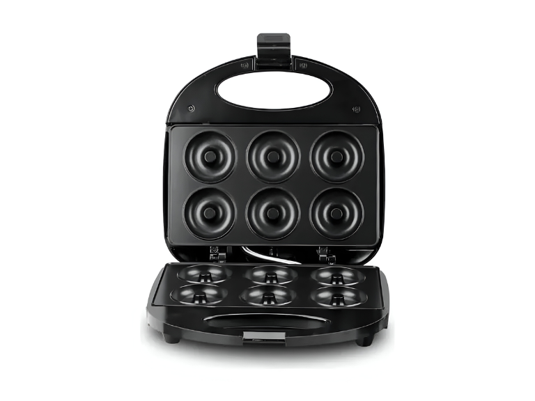 Máquina 6 Donuts Rosquillas Antiadherente Negro Importclick