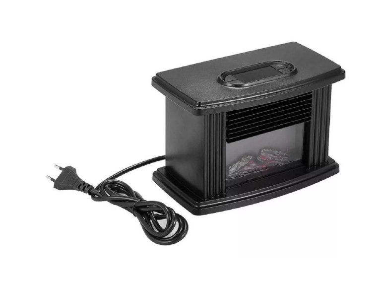 Calefactor Estufa Eléctrica Termoventilador Diseño Chimenea Negro Importclick