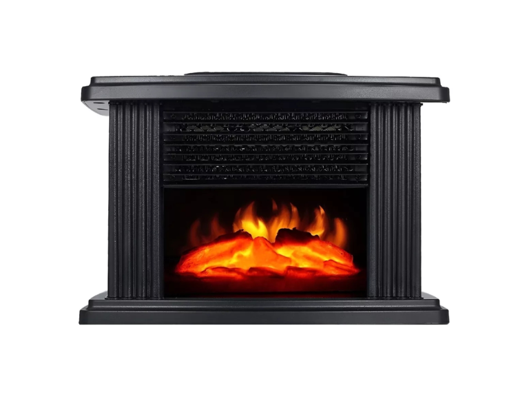 Calefactor Estufa Eléctrica Termoventilador Diseño Chimenea Negro Importclick