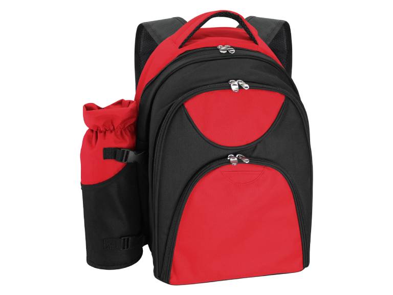 Mochila-Cooler de Picnic 4 personas Rojo
