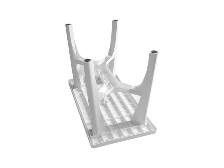 Mesa Plástica Rectangular Blanca