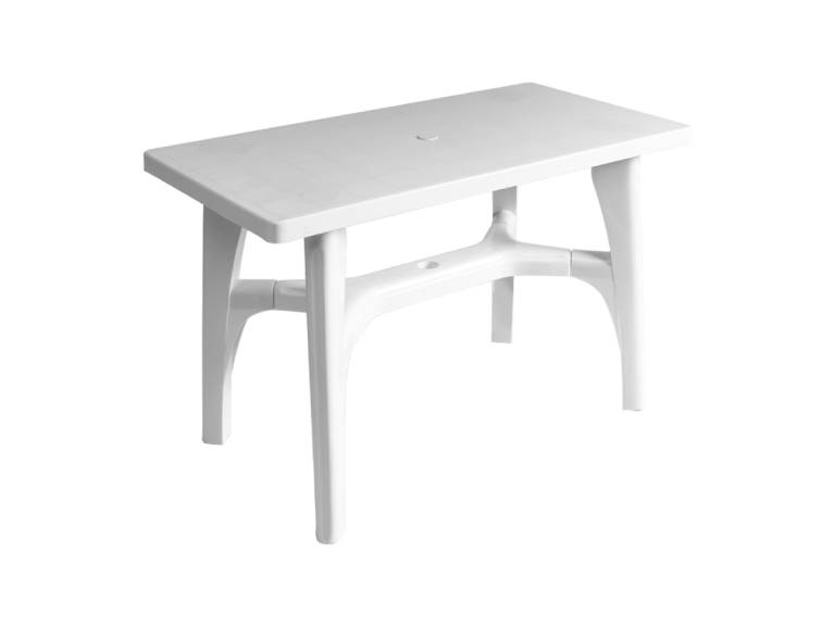 Mesa Plástica Rectangular Blanca