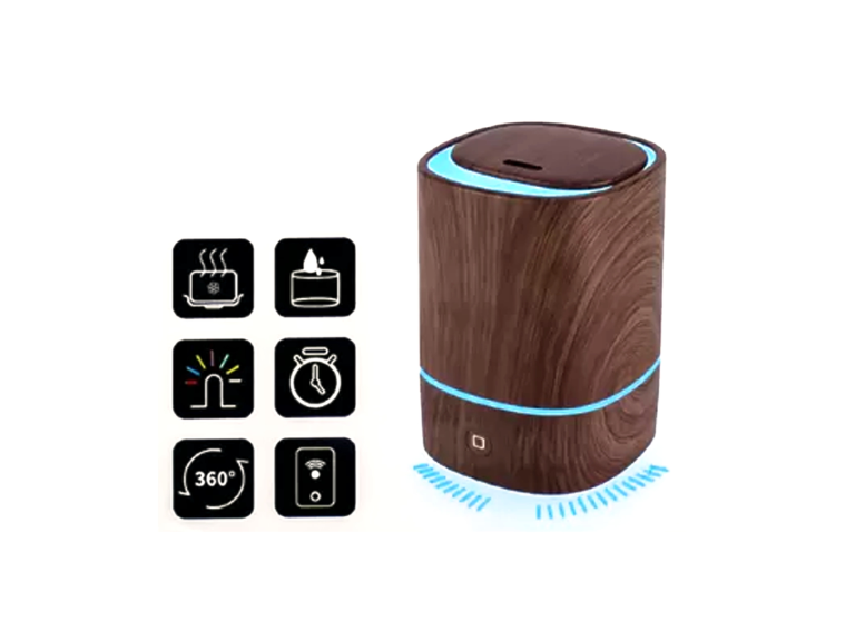 Difusor Humidificador Aromas USB 150 ML Café Oscuro Importclick