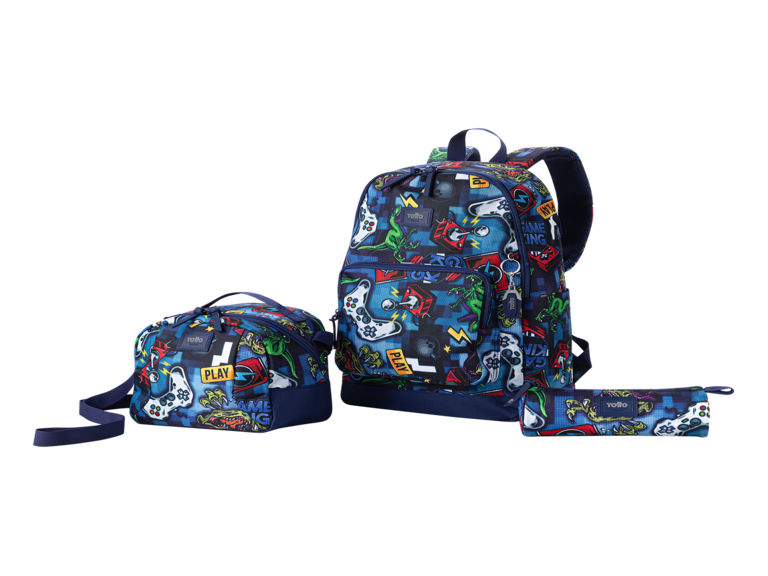 Kit Mochila Tocax + Lonchera + Estuche Trik