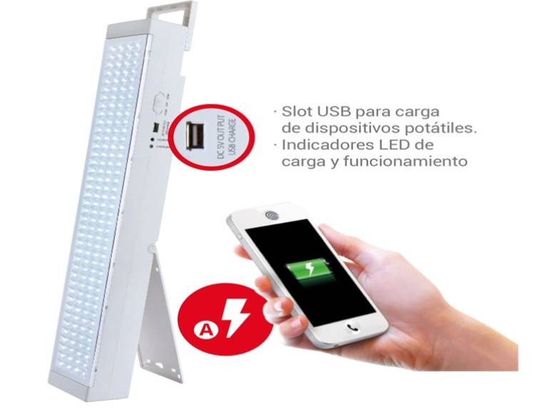 Lámpara de Emergencia 160 LED