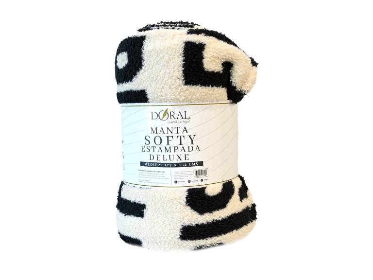 Manta Softy Estampada Colores Surtidos