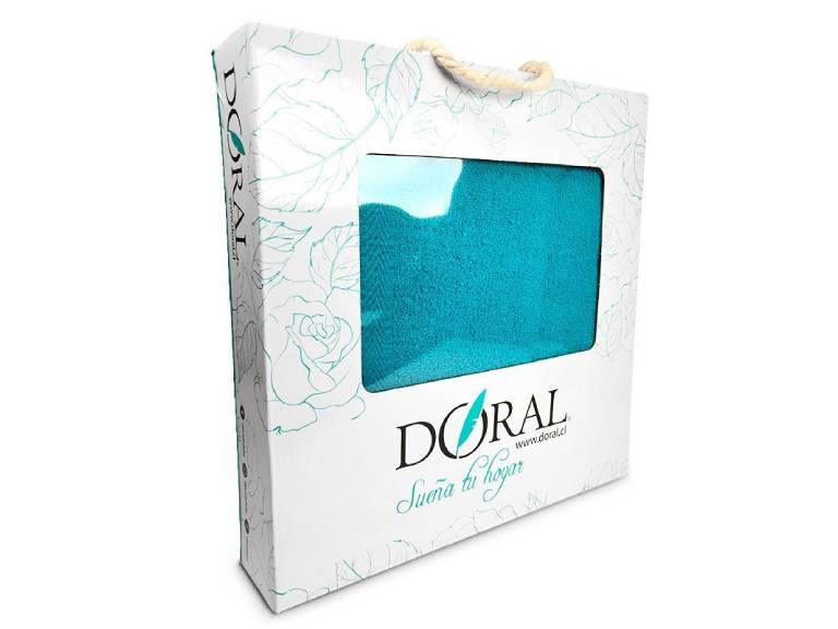Toallas Silver Set de 2 Piezas Celeste