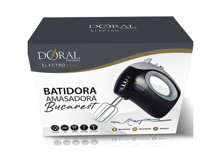 Batidora Amsadora Bucarest Negro Doral