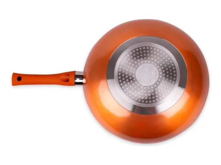 Wok Montecarlo Aluminio Metalizado 30 cm Cobre Doral