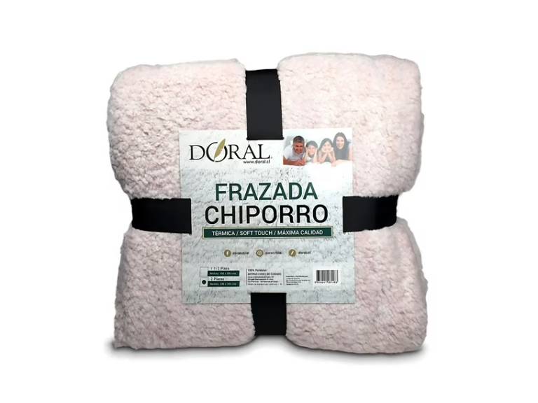 Frazada Chiporro 1.5 Plaza Rosada