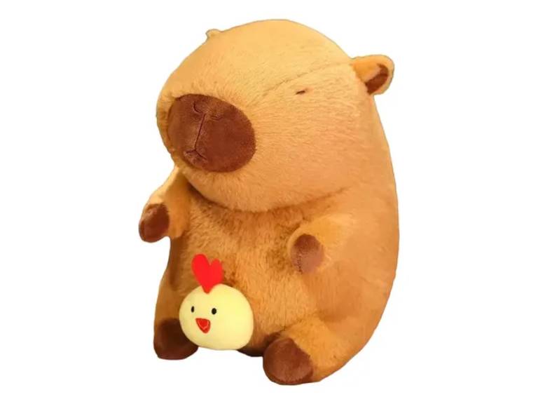 Peluche Capibara Con Pollito 30 cm Kawaii Infantil