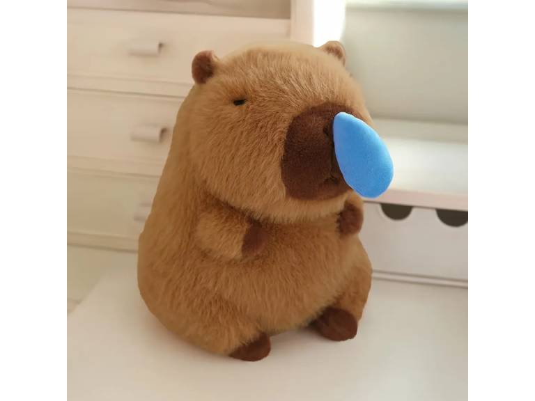 Peluche Capibara Nariz Escurrida 37 cm Kawaiii Infantil