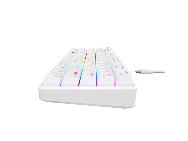 Teclado Gamer Mecanico Havit Blanco